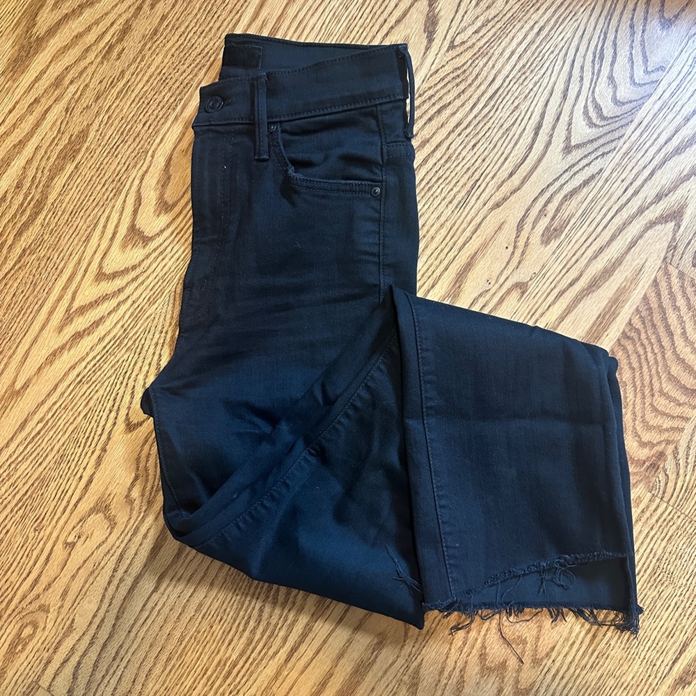 MOTHER High Rise Black Jeans
